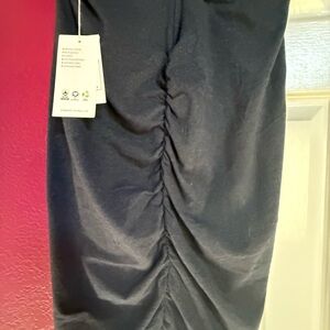 NWT Black Ruched Skirt